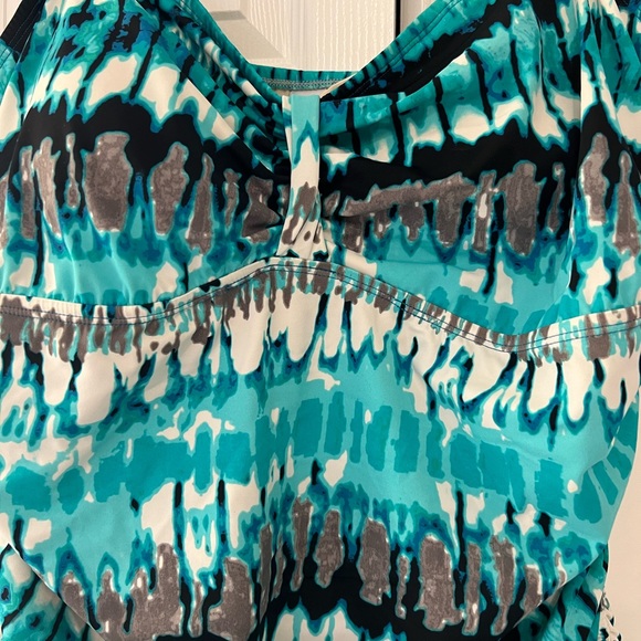 Avenue - bathing tankini - size 22 ; turquoise blue shades - Picture 3 of 8